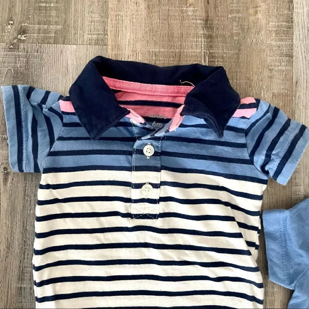 Carters onesie polos - set of 3